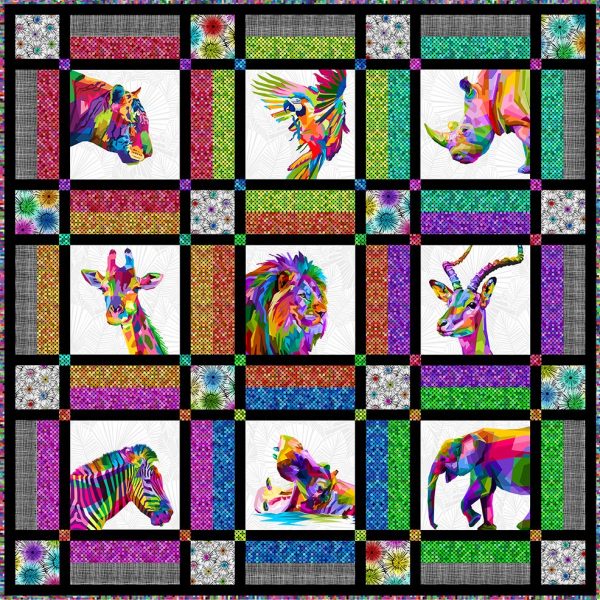 Colorful Quilt Kit -Rare Find