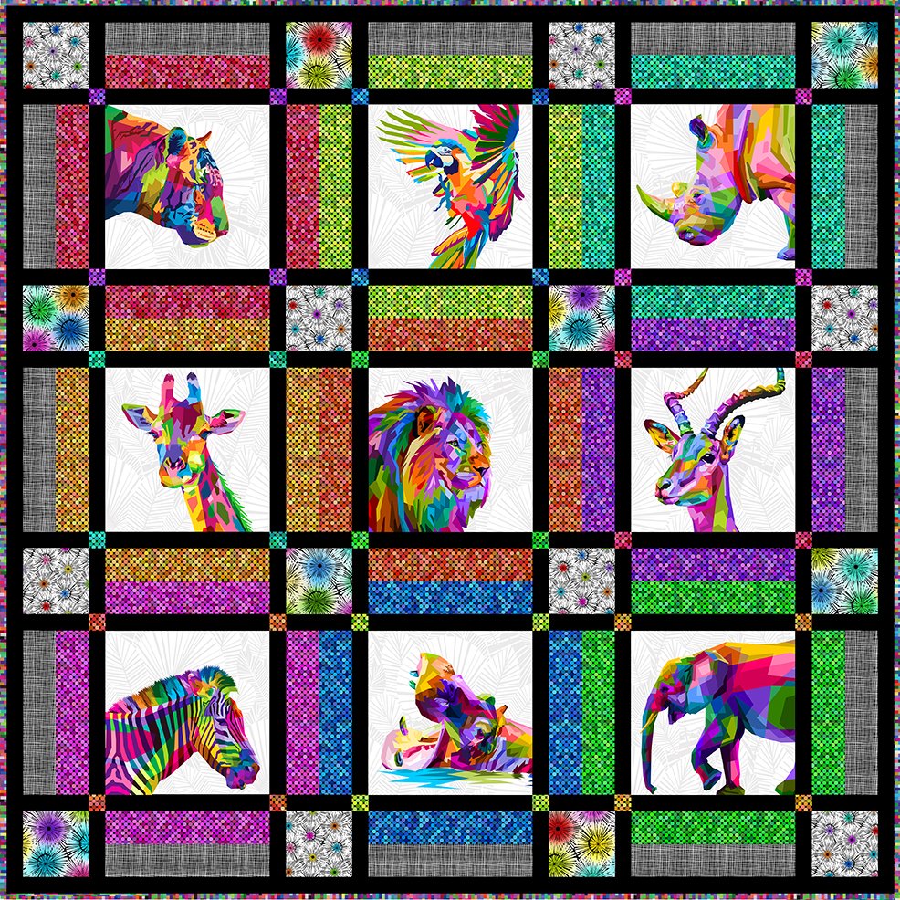 Colorful Quilt Kit -Rare Find