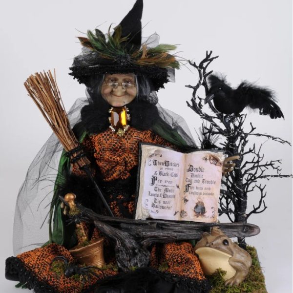 HASC 06 Lighted Sitting Edith Witch by Karen Didion Originals