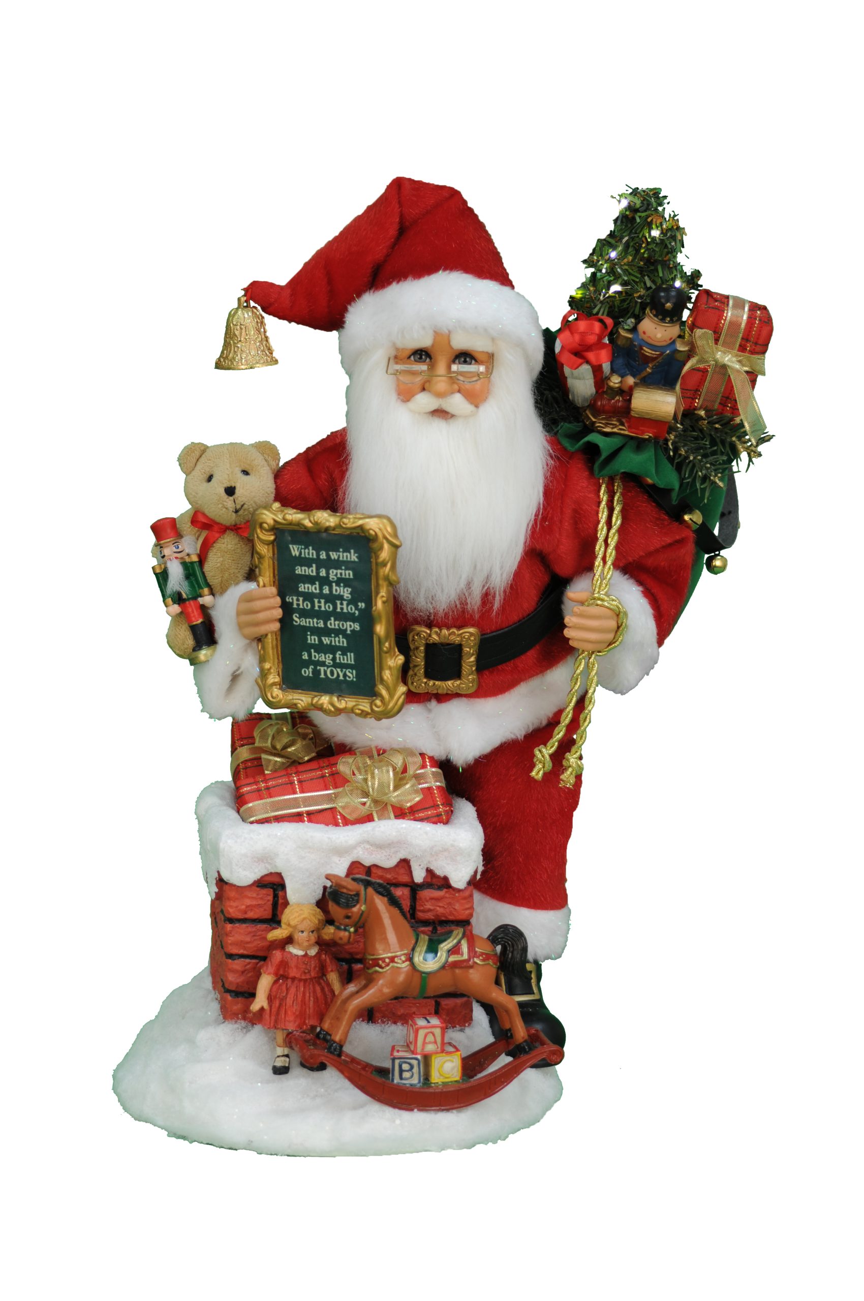 Lighted Good Saint Nick Chimney by Karen Didion Originals (OPEN BOX)