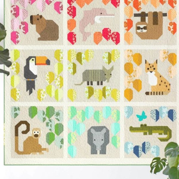 Rainbow Rainforest Quilt Kit by Elizabeth Hartman - KITP-2154-64