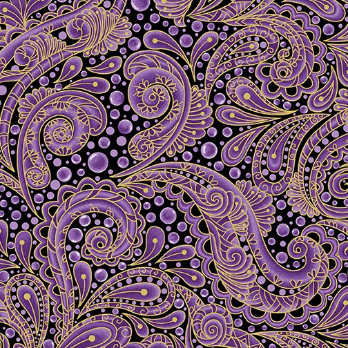Hooked on Fish Paisley with Metallic Accents by Ann Lauer - Image 6