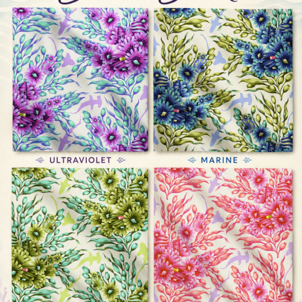 Floral Reef | Shadow Sharks | Tula Pink Copy
